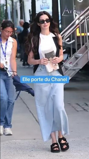 Premiers looks de Anne Hathaway sur le Diable s’habille en Prada 2 ! #annehathaway #dualipa #look