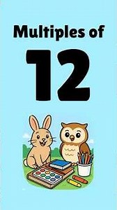 Multiples of 12 | Skip Count by Twelve | Multiplication Facts #mathfact #multiplication #math