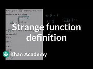 Strange function definition - Math, Class 12 Video Lecture