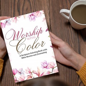 Worship With Color | Editable Scripture Coloring Book | Bible Journaling & Faith-based Printable - Etsy