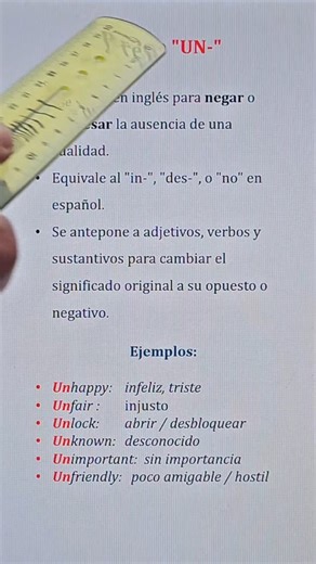 ❌ ¿Cómo negar adjetivos en inglés? Usa el prefijo “un-” correctamente | El Profesor Hernán