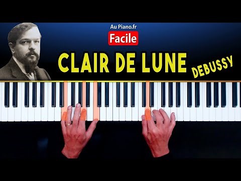 Claude Debussy - Clair de lune au Piano Tutorial FACILE (Cours)
