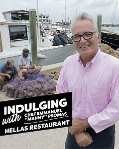 65K views · 921 reactions | Martial arts guru and Head Chef Manny Psomas of Hellas Restaurant, shows us around the Tarpon Springs Sponge Docks, and reveals what inspires him in the kitchen! OPA! 蘭 #LiveAmplified | Visit St. Pete-Clearwater | Facebook