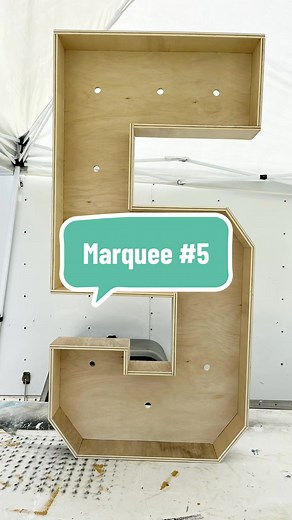 Cómo hacer un número 5 de marquesina desde cero