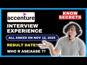 2 experiences! ASE & AASE | Accenture interview Experience 2025 || Official Mail