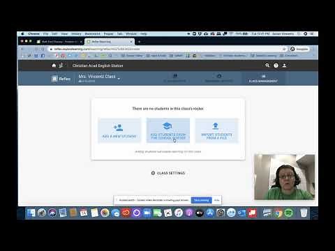Adding Students to Classes on Reflex Math