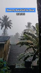 Heavy Rainfall In Goa 🌧️ | Amche Goa