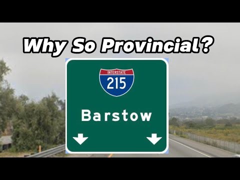 Why are California Control Cities so Provincial? | I-215 Control Cities!