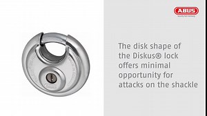 ABUS 24IB/60 Diskus Storage Padlock with 2 Keys for Outdoor, Storage, Marine, 2.36in (60mm) Wide (Keyed Alike, 1)