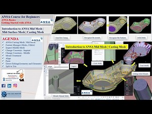 0.1.3.1 | Introduction to ANSA Mid Mesh/Middle Mesh for Casting and Plastic Components Part-2