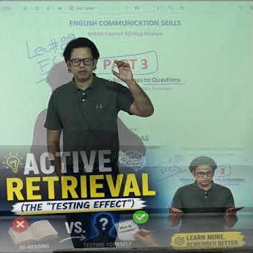 Active Retrieval – The Testing Effect | Why Most Students Forget What They Study.