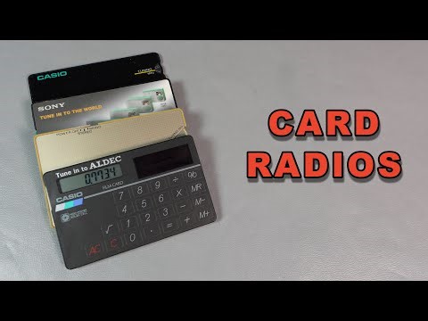 Card Radios - Vintage Casio RD-10 et al