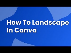 how to landscape in canva