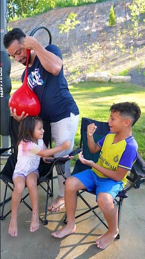 Water Balloon with David and Melanie 😅 #shorts