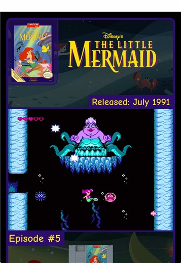 The Little Mermaid | ep5 | #retrogaming #gamingclips #videogames #NES #gamingchannel