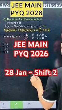 Q) The sum of all the elements in the range of f(x)=Sgn(sin⁡x)+Sgn(cos⁡x)+Sgn(tan⁡x)+Sgn(cot⁡x),