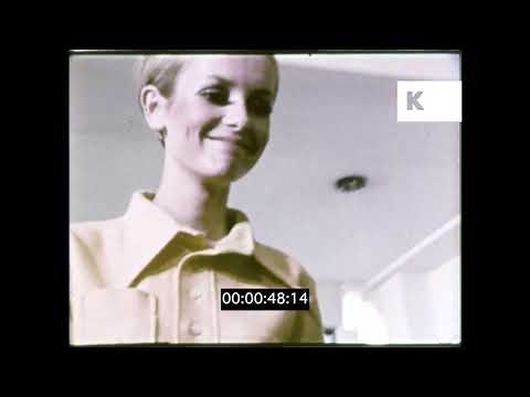 Late 1960s Twiggy Modelling, Swinging Sixties UK Fashion Industry, 16mm | Premium Footage