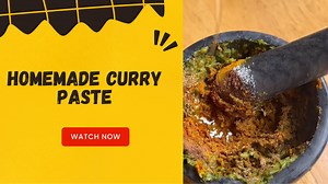 Homemade curry paste
