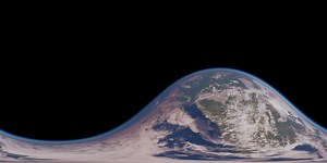 VR 360 of Earth in the outer space