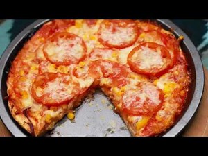 Easy corn and veg pizza recipe without oven | T'stove