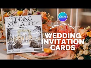 Elegant Wedding Invitation Design Tutorial in Canva | Create Beautiful Invites Easily! #canvadesign