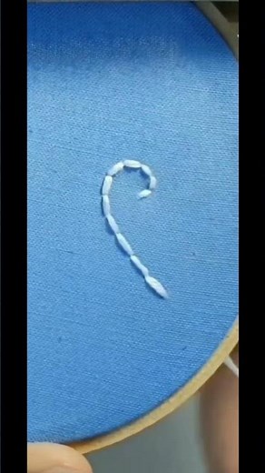 Hand Embroidery Candy Cane for Beginners DIY Christmas decorations #embroidery #needlework#sewing