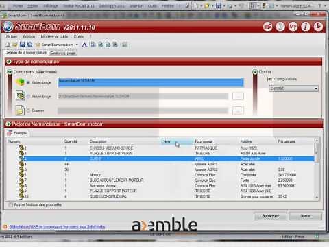 Tuto SOLIDWORKS myCADtools - Présentation de l'utilitaire SmartBom myCADtools