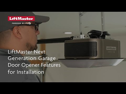 LiftMaster Next Generation Garage Door Opener Installation Features
