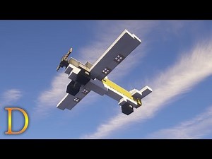 MINECRAFT VEHICLES - How to build a plane (light aircraft).