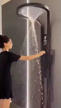 5-Function Nordic Rainfall Waterfall Shower Set – Modern Handheld & Overhead Shower Head Combo