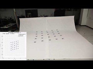 Drone Swarm: 25 Drones Perform Wave Motion