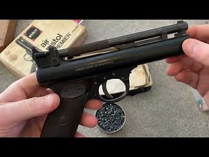 Shooting the Webley .22 Premier Air Pistol.