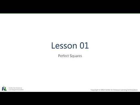 Grade 9 Math - U01 S01 L01A - Perfect Squares