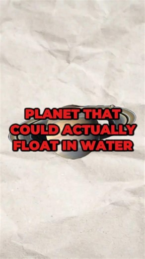 Saturn Could Float in Water | The Lightest Giant Planet