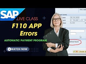 SAP APP F110 issues | DS SAP FICO CLASSES |