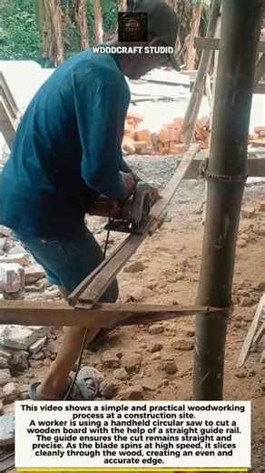 Perfect Straight Cuts with a Circular Saw Guide #Woodworking #DIY #Construction