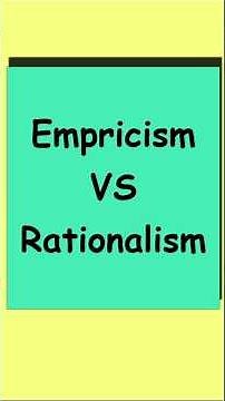 Empiricism vs Rationalism| | A Posteriori vs A Priori #SociologyShorts,#QushykaEducation