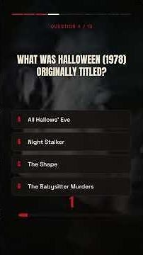 Halloween franchise quiz: 10 questions covering the classics.