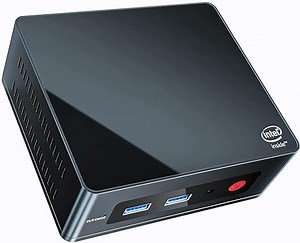 Beelink Mini PC GK Mini with Intel Prozessor J4125 (bis zu 2,7 GHz), 8G LPDDR4/256G SSD Mini Computer,4K UHD,2,4G/5G Dual WiFi,BT4.0,Dual HDMI Ports,Gigabit Ethernet,Mini Desktop Computer
