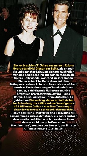 Die Scheidung, die Hollywood erschütterte: Mel Gibson und Robyn Moore