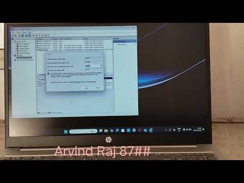 #Haw to Create New Drive on Windows 13 #hp i3 laptop #shortsvideo #Arvind Raj87##