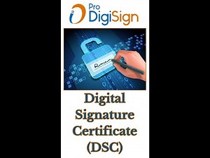 ProDigiSign DSC Apply | Step-by-Step Digital Signature Certificate Video Verification Guide #dsc