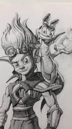 Jak and Daxter Fan Art Drawing