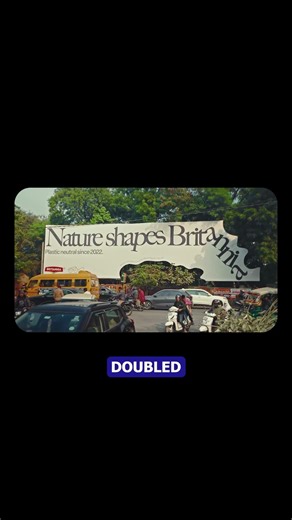 Most brands reshape nature for billboards. Britannia let nature reshape the billboard.