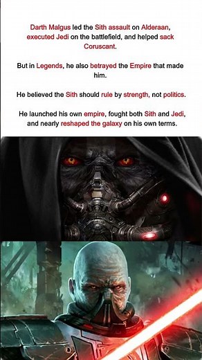 Darth Malgus: The Sith Lord Who Started a Galactic War