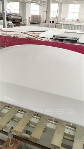 Do you know why a layer of powder needs to be applied to acrylic sheets before shaping? #acrylic