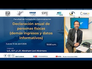 Declaración Anual de personas físicas, demás ingresos y datos informativos 10 abril 2025