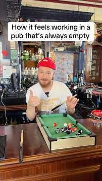 Working in an empty pub #hospitality #comedy #bartender #work #service