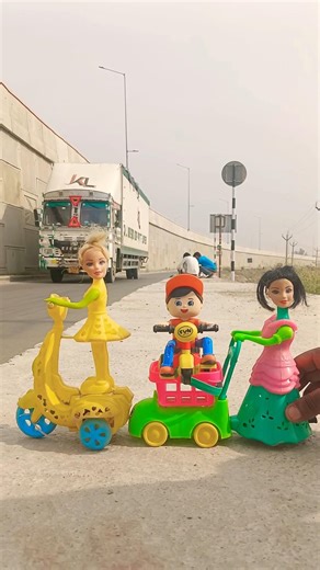 Remote Control Scooty Girl And Monkey Scooter Unboxing And Testing Short ||