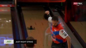 BOOM 💥 Jason Belmonte sends the messenger and delivers the Just Bare Just Right Strike. 📺 FS1 | FOX Sports app | Professional Bowlers Association (PBA)